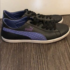 Puma Black w purple sneaker Size 10.5 Women’s